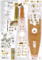 1/350 Pontos Model USS BB-63 Missouri Circa 1991 Detail Up Set 37018F1