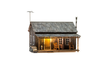 HO Woodland Rustic Cabin BR5065