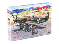 1/48 ICM Mustang P-51B with USAAF Pilots and Ground Personnel 48125