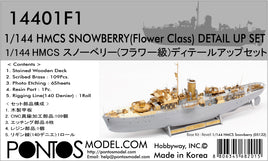 1/144 Pontos Model HMCS Snowberry Flower Class Corvette Detail Up Set 14401F1