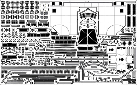 1/200 Pontos Model Bismarck 1941 Detail Up Set "Advanced" 27001F1