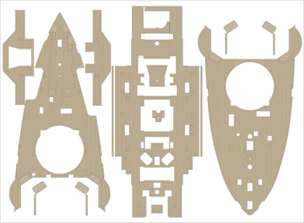 1/200 Pontos Model IJN Mikasa 1905 Detail Up Set 23008F1