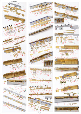 1/350 Pontos Model USS CV-6 Enterprise 1942 Detail Up Set (Blue Deck) 37031FB