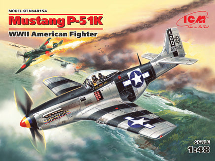1/48 ICM Mustang P-51K WWII American Fighter 48154