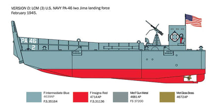 1/35 Italeri LCM 3 Landing Craft Mechanized 6755