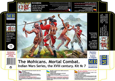1/35 Master Box Indian Wars Series: XVIII Century Kit No. 7 The Mohicans Mortal Combat 35236