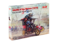 1/35 ICM Taxi Car w/French Infantry Battle of the Marne 1914 35660