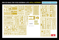 1/35 Ryefield Models M4A3 Sherman 76W VVSS Late w/Interior Standard Version 5135