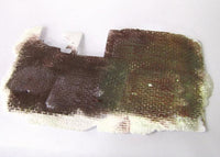 Textile fragment on a white background