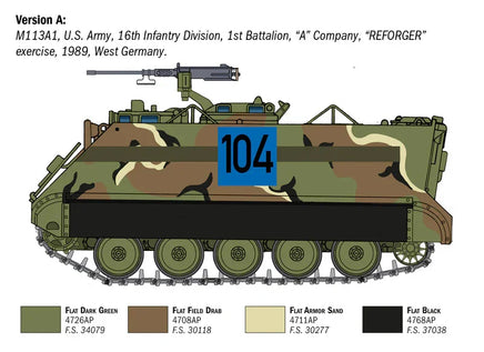 1/35 Italeri M113A1 Armoured Personnel Carrier 6753 - MPM Hobbies