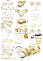 1/350 Pontos Model USS BB-63 Missouri 1945 Detail Up Set for HB (20B Deck Blue) 37034FB