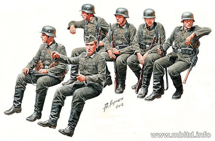 1/35 Master Box German Infantry "Off to the Front" Vehicle Riders 35137