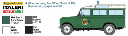 1/35 Italeri Land Rover Series III 109 "Guardia Civil" 6542