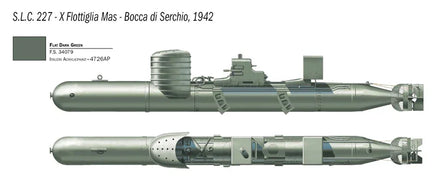 1/35 Italeri S.L.C. Maiale with Crew 5621