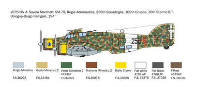 1/72 Italeri S.79 Sparviero Bomber Version 1412