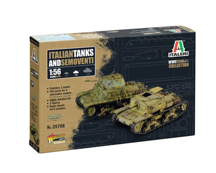 1/56 Italeri Italian Tanks & Semoventi 25768