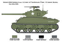 1/35 Italeri M4A1 Sherman With U.S. Infantry 6568
