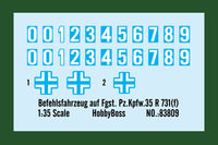 1/35 Hobby Boss Befehlsfahrzeug auf Fgst.Pz.Kpfw. 35R 731(f) 83809