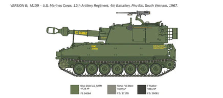 1/35 Italeri M109 A2/A3/G 6589