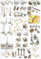 1/350 Pontos Model USS BB-64 Wisconsin 1991 Detail Up Set 35010F1