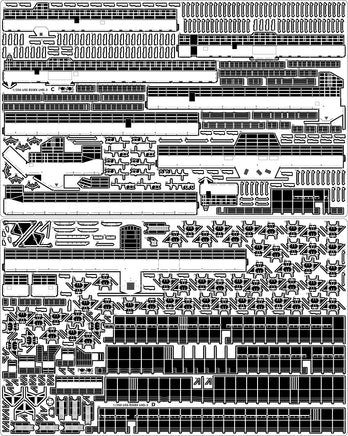1/350 Pontos Model USS LHD-2 Essex Kit + Detail Up Set 37001R1