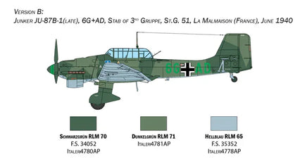 1/48 Italeri Junkers JU-87B Stuka 2807 - MPM Hobbies