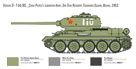 1/35 Italeri T-34/85 Korean War 6585