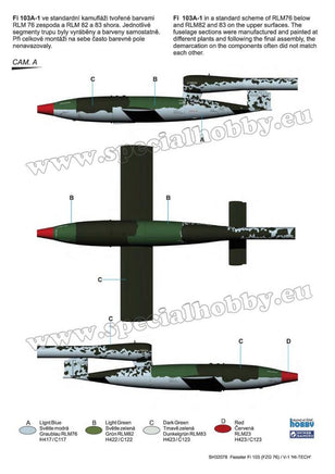 1/32 Special Hobby Fieseler Fi-103 / V-1 Hi-Tech Kit SH32078