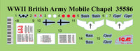 1/35 ICM WWII British Army Mobile Chapel 35586