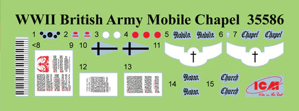 1/35 ICM WWII British Army Mobile Chapel 35586