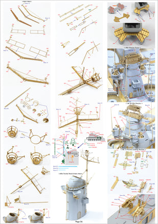 1/350 Pontos Model USS BB-63 Missouri 1945 Detail Up Set "Advanced" (20B Deck Blue) 37026FB