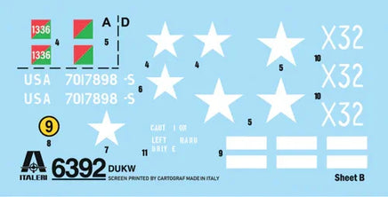 1/72 Italeri DUKW 2 ½ GMC Truck Amphibious Version 6392