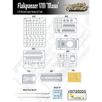 1/72 Vespid Flakpanzer VIII Maus German Super Heavy AA Tank 720005
