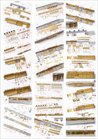 1/350 Pontos Model USS CV-6 Enterprise 1942 Detail Up Set (Teak Tone Deck) 37031FN