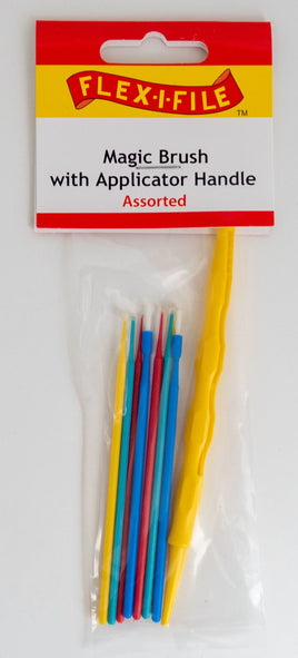 Alpha Abrasives Assorted Magic Brush with Applicator Handle - MB05 - MPM Hobbies