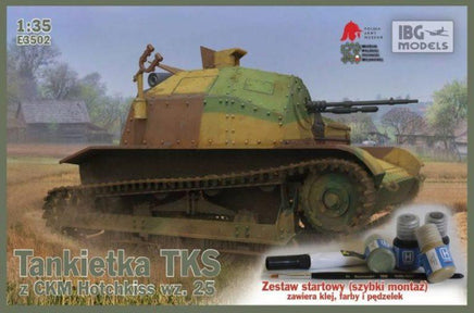 1/72 IBG Model Model TKS Tankette with MGQiuck T Paints,Brush E3502