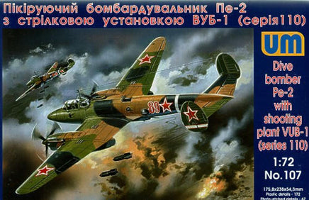 1/72 Uni Model Dive Bomber Pe-2 with VUB-1 (110 series) 107