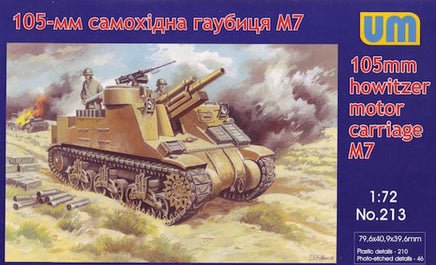 1/72 Uni Model 105-mm M7 Gun Motor Carriage Priest 213