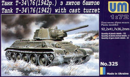 1/72 Uni Model Soviet Tank T-34/76 (1942) 325
