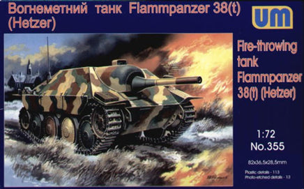 1/72 Uni Model Fire-Throwing Tank Flammpanzer 38 (Hetzer) 355