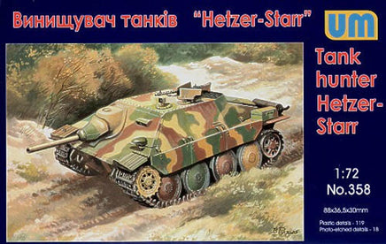 1/72 Uni Model Tank Hunter Hetzer-Starr 358