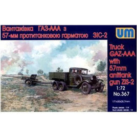 1/72 Uni Model Truck GAZ-AAA with 57mm Gun ZIS-2 367
