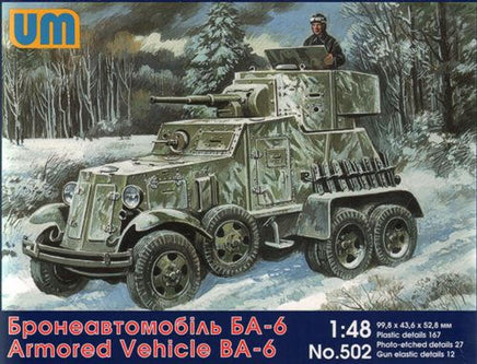 1/48 Uni Model Armored Vehicle BA-6 502