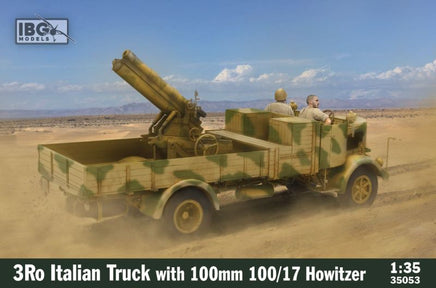1/35 IBG Model 3Ro Italian Truck with 100mm 100/17 Howitzer 35053