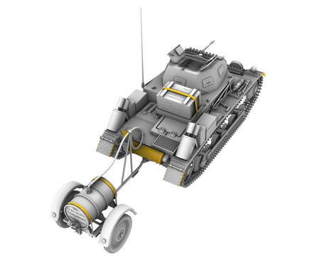 1/35 IBG Model Pz.Kpfw. II Ausf. b - German Light Tank with Fuel Trailer 35080