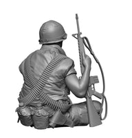 1/35 H3 Models Vietnam War US Rifleman Sitting Position 3D Printed Figure 35103