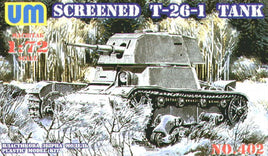 1/72 Uni Model Screened T-26-1 Tank 402