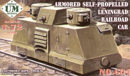 1/72 Uni Model Armored Self-Propelled Leningrad Railroad Car 604