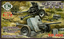 1/72 Uni Model German Antitank Guns 3.7cm PAK 35/36 and 4.2cm PAK 41 606