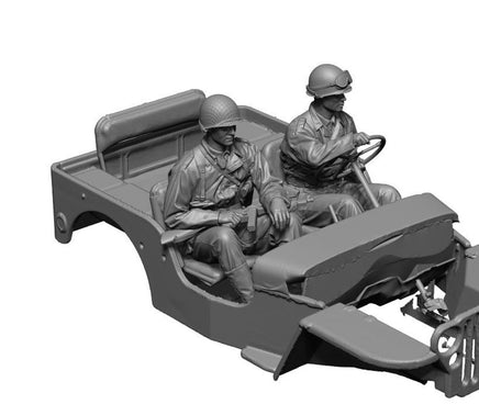 1/35 H3 Models WWII US Willys Crew set 3D Printed Figure 35114
